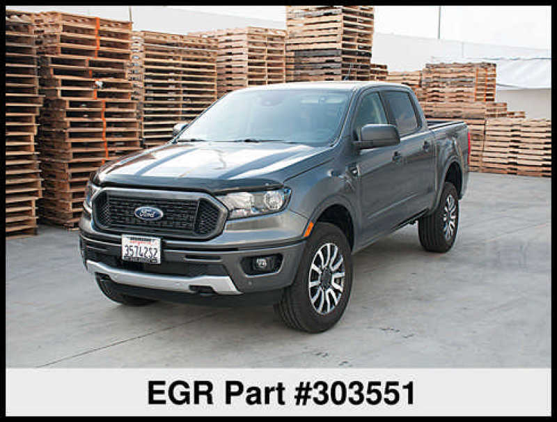 Protection de capot EGR Superguard pour Ford Ranger XL/XLT 2019+ - Fumée foncée (303551)