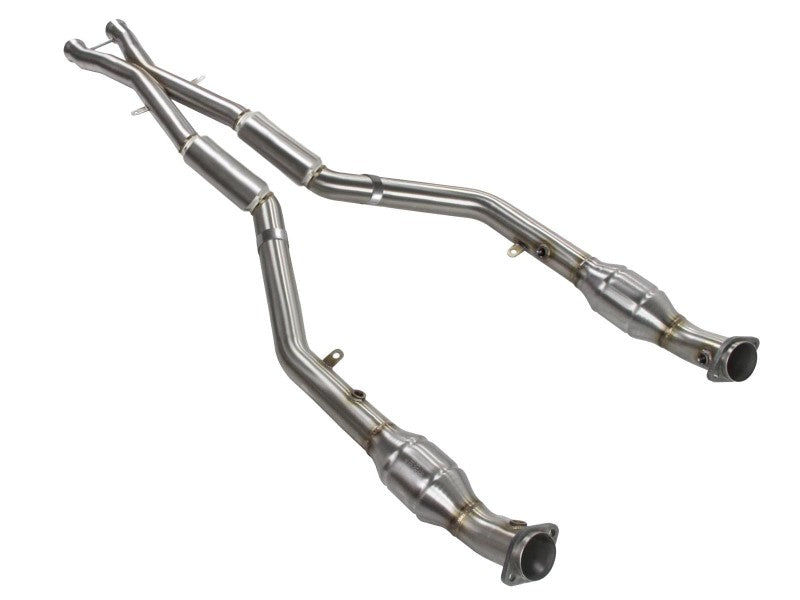AFE 08-13 BMW (E90/92/93) MACH Force XP 304 V8 en acier inoxydable 4,0 L avec catalyseur et résonateur