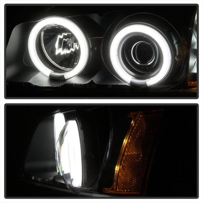 Phares de projecteur Spyder Chevy Silverado 1500 03-06CCFLHalo LED Blk High H1 PRO-YD-CS03-CCFL-BK