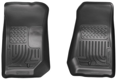 Revêtements de sol noirs Husky Liners 07-12 Jeep Wrangler WeatherBeater
