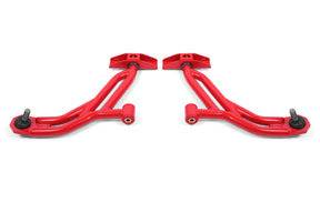 BMR 10-14 Ford Mustang / Shelby GT500 Non-Adj. Lower A-Arms (Poly/Delrin) - Red BMR Suspension