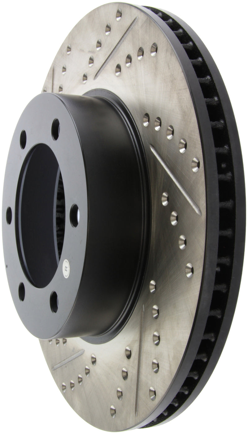 Rotor avant droit rainuré et percé StopTech pour Toyota Tundra 00-06 / Toyota Sequoia 01-07