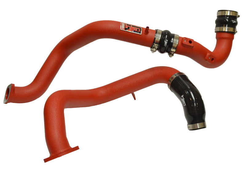 Kit de tuyauterie pour refroidisseur intermédiaire en aluminium Injen 16-20 Honda Civic 1,5 L Turbo - Rouge froissé