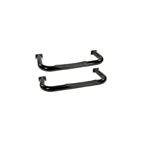 Marchepieds latéraux à tube rond Rugged Ridge de 3 po, noir, 76-83 CJ5