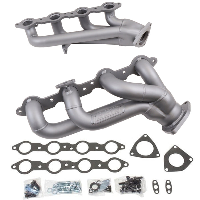 Collecteurs d'échappement BBK 99-04 GM Truck SUV 4.8 5.3 Shorty Tuned Length - 1-3/4 Titanium Ceramic