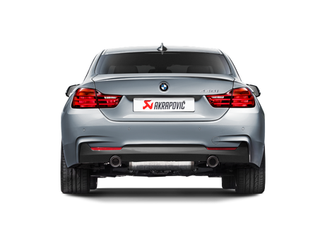 Arrière de catalyseur Akrapovic Evolution Line 16-17 BMW 340i (F30 F31) (SS) avec embouts en carbone (tuyau de liaison requis)