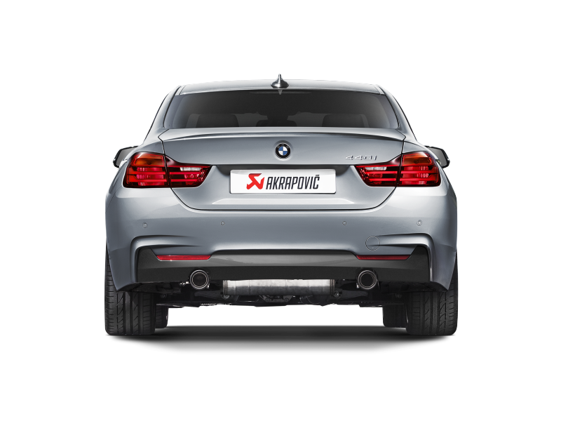 Arrière de catalyseur Akrapovic Evolution Line 16-17 BMW 340i (F30 F31) (SS) avec embouts en carbone (tuyau de liaison requis)