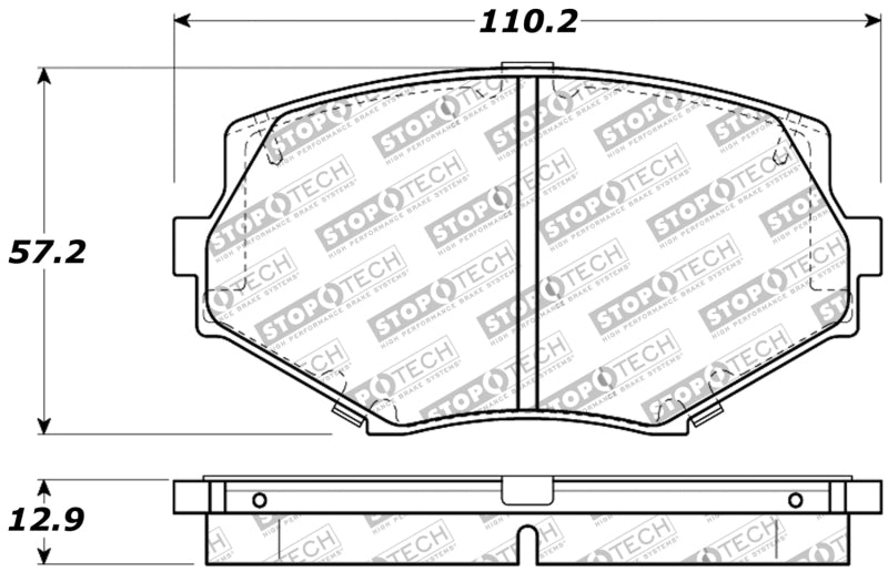 Plaquettes de frein avant StopTech Performance 94-97/99-05 Miata avec suspension normale D635