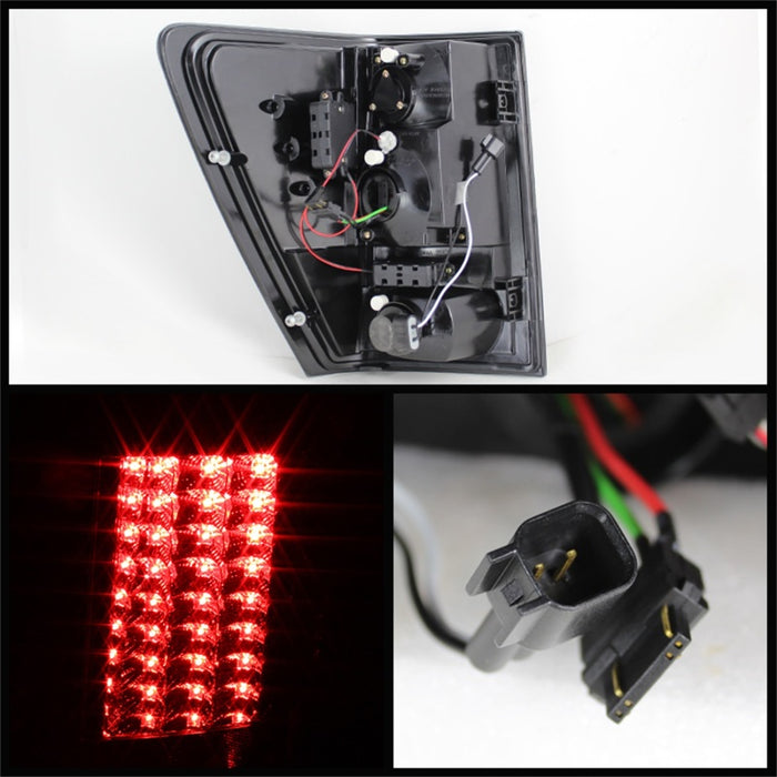 Feux arrière à LED Spyder Jeep Grand Cherokee 07-10 Rouge Transparent ALT-YD-JGC07-LED-RC