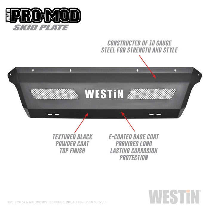 Plaque de protection Westin 11-16 Ford F-250/350/450/550 Pro-Mod - Tex. Blk