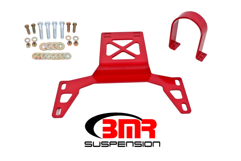 BMR 07-14 Shelby GT500 Front Driveshaft Safety Loop - Red BMR Suspension