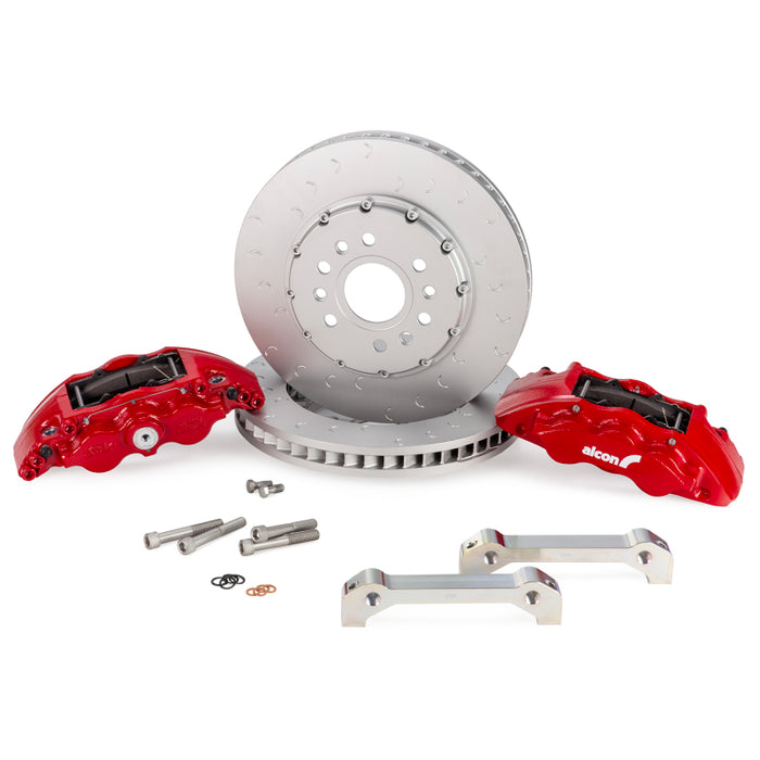 Kit de mise à niveau de frein avant Alcon 2021+ RAM TRX 376x42mm Rotors 6 pistons étriers rouges