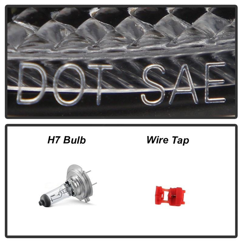 Phares de projecteur halogènes Spyder Mini Cooper 07-12 V2 uniquement - Noir PRO-YD-MC07V2SI-SBLB-BK