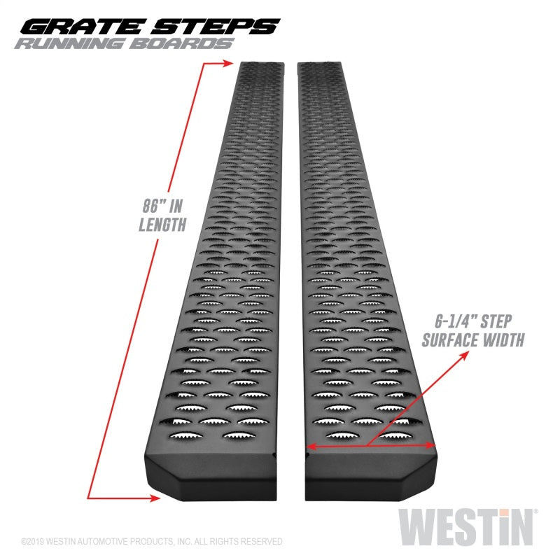 Marchepieds Westin Grate Steps 86 po – Noir texturé