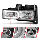 Phares en cristal ANZO 1999-2000 Cadillac Escalade