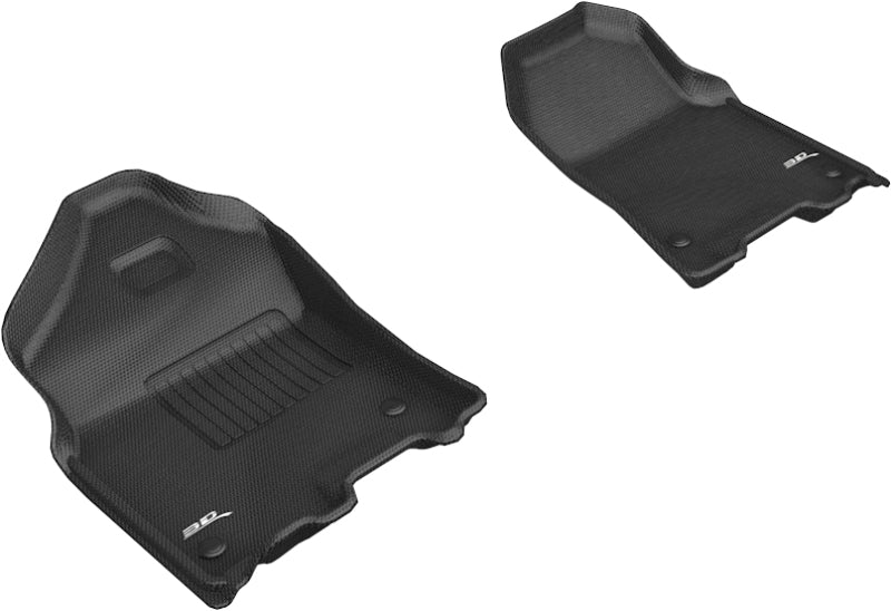 Tapis de sol 3D MAXpider pour Dodge Ram 1500 Crew Cab/Quad Cab Kagu 1ère rangée 2019-2020 - Noir