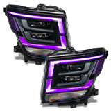 Mise à niveau des phares DRL RVB + W Oracle 21-22 Nissan Titan - ColorSHIFT avec contrôleur simple VOIR LA GARANTIE
