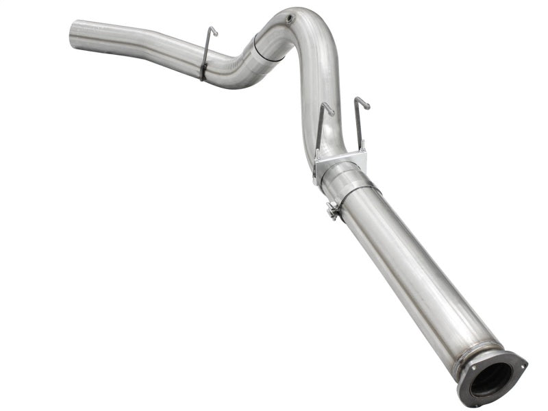 Système d'échappement en acier aluminisé aFe Atlas Exhausts 5 pouces DPF-Back 2015 Ford Diesel V8 6,7 L (td) sans embout