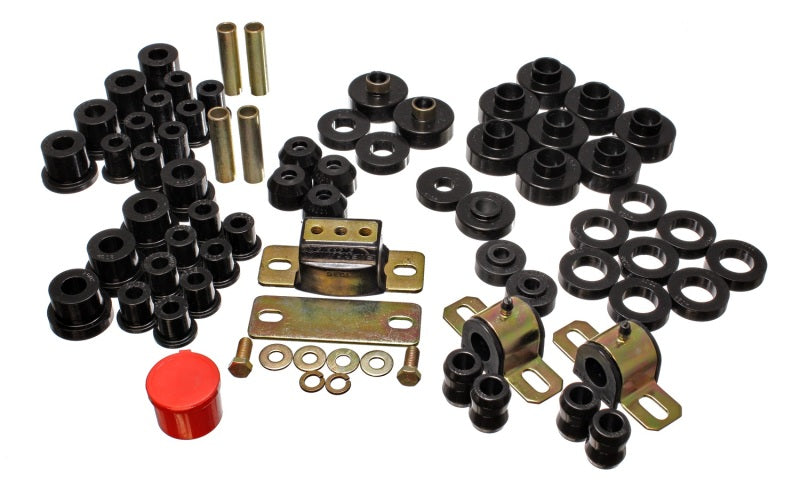 Ensemble de bagues principales Hyper-Flex noires pour Jeep CJ/CJ7 76-79 Energy Suspension