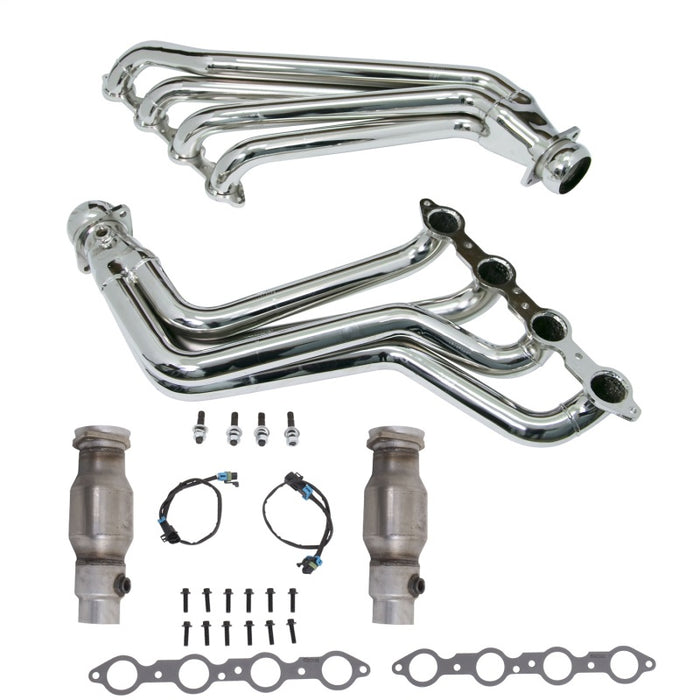 Collecteurs d'échappement à tube long BBK 10-15 Camaro LS3 L99 avec convertisseurs - 1-3/4 Chrome