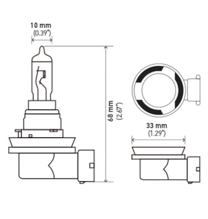 Ampoule Hella H16 12V 19W Pgj193 Sb