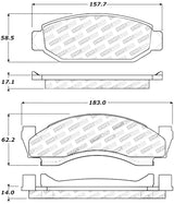 StopTech Performance 72-74 Ford Gran Torino / Ranchero / Thunderbird Front Brake Pads