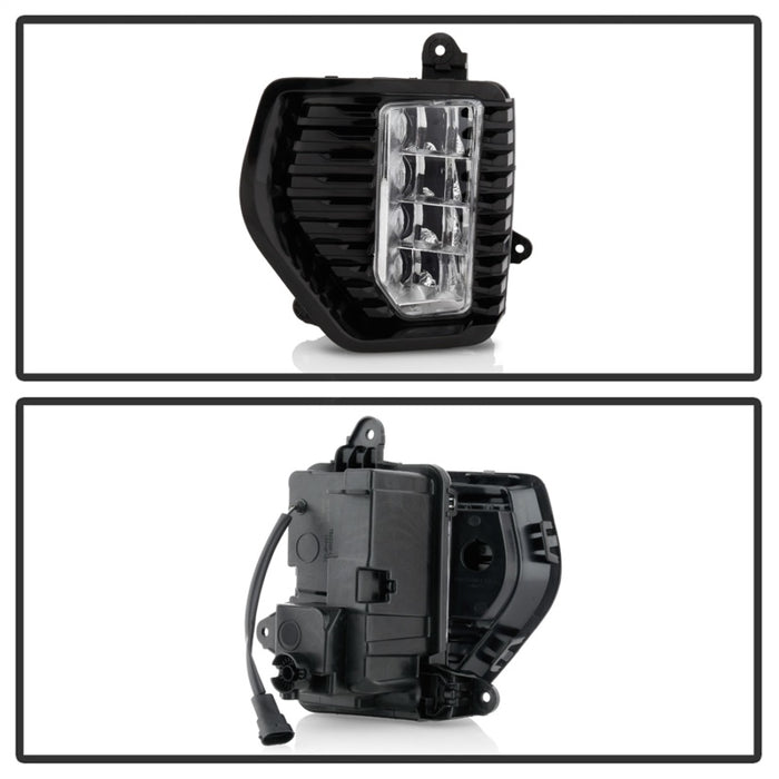 Spyder GMC Sierra 1500 Denali uniquement 19-20 (pas pour 2500/3500) Feux antibrouillard à LED de style OEM avec interrupteur - Transparent