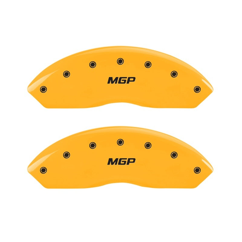 Ensemble avant MGP 2 couvre-étriers gravés avant finition jaune MGP noir ch