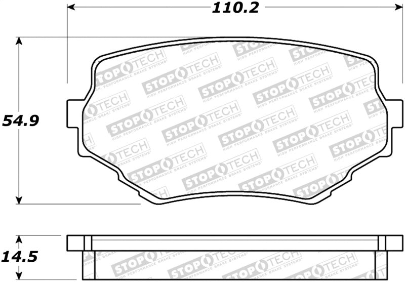 Plaquettes de frein StopTech Street