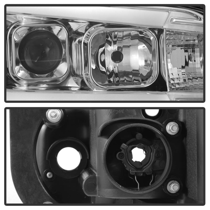 Phares de projecteur Spyder Dodge Charger 06-10 - Barre lumineuse à LED - Chrome PRO-YD-DCH05V2-LB-C