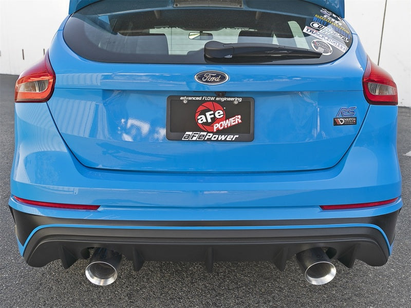 Échappement arrière Cat-Back aFe Takeda 3 pouces 304 SS avec embout poli 16-18 Ford Focus RS 2.3L (t)