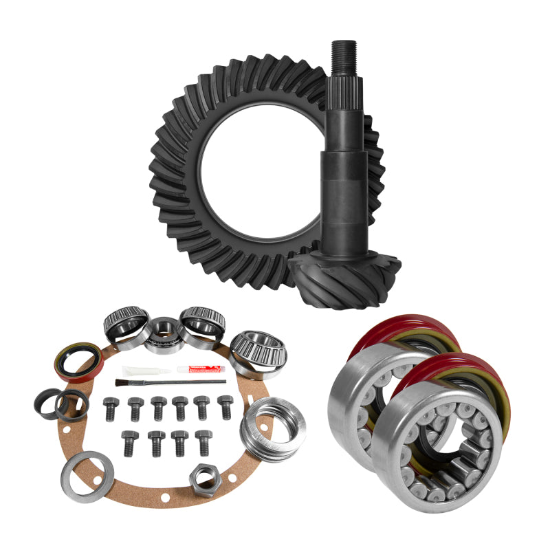 Yukon 8.5in GM 3.42 Rear Ring & Pinion Install Kit Axle Bearings 1.625in Case Journal