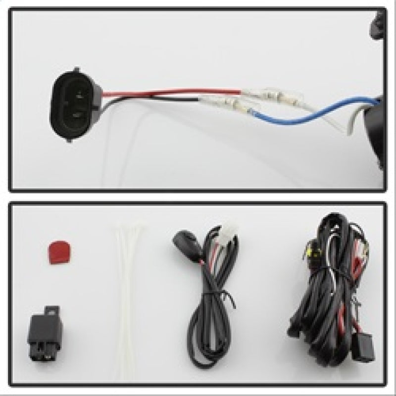 Feu antibrouillard OEM Spyder Dodge Avenger 2011-2014 avec interrupteur universel - Transparent FL-DAV2011-C