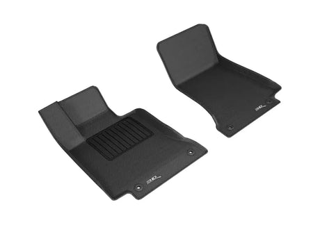 3D MAXpider 2015-2020 Mercedes Benz C-Class Sedan/Coupe W205/C205 Kagu 1st Row Floormat - Black 3D MAXpider