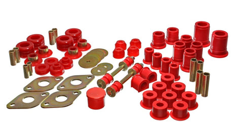 Ensemble de bagues principales Hyper-Flex rouges pour Toyota 4WD Pickup 89-95 Energy Suspension (sauf T-100 et Tundra)