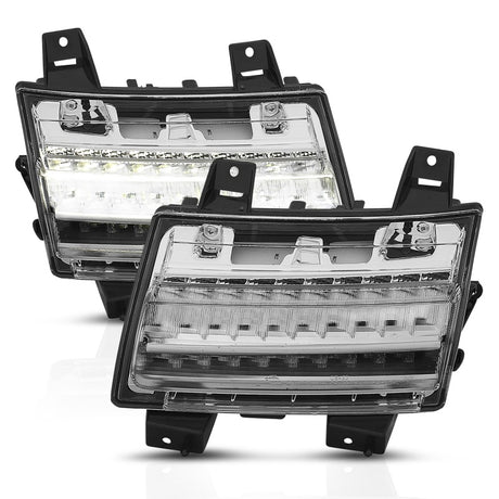 ANZO 18-19 Jeep Wrangler JL LED Chrome Clear avec signal séquentiel