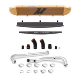 Kit d'échangeur intermédiaire à montage avant Mishimoto 2014-2016 Ford Fiesta ST 1,6 L (or) avec tuyaux (argent)