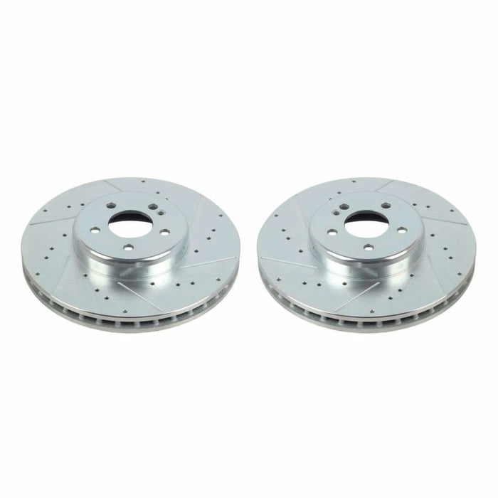 Power Stop 16-20 Mercedes-Benz GLC300 Front Evolution Drilled & Slotted Rotors - Pair