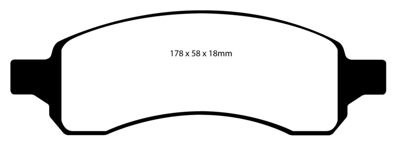 Plaquettes de frein avant EBC 07+ Buick Enclave 3.6 Ultimax2