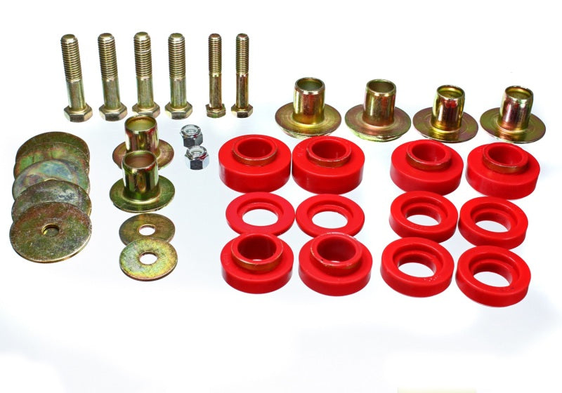 Kit de montage de carrosserie Energy Suspension Firebird - Rouge