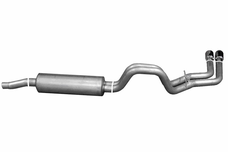 Échappement sport double Cat-Back de 3,9 L et 2,5 po pour Dodge Dakota SLT 02-03 de Gibson - Acier inoxydable