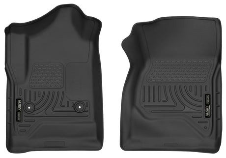 Revêtements de sol avant noirs Husky Liners 14-17 pour Chevrolet Silverado 1500 à cabine standard X-Act Contour
