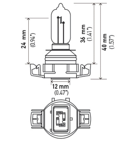 Ampoule Xen jaune pur XY Hella H16/9009 12 V 35 W (paire)