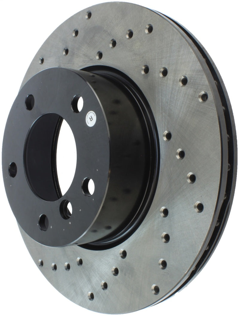 Rotor avant droit percé en croix StopTech 08-10 BMW 128i