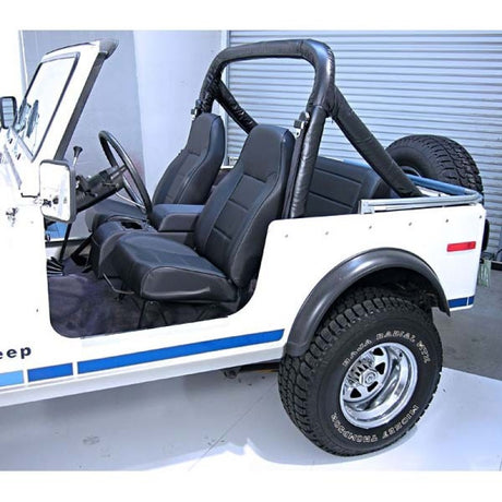 Siège avant à dossier haut Rugged Ridge non inclinable noir 76-02 CJ&amp;Wrangl
