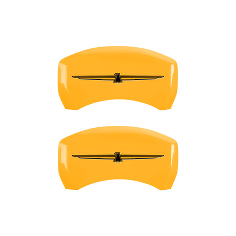 Couvercles d'étrier MGP 4 Eng Fr Sans boulons/TBird Rr Sans boulons/TBird Yel Finish Blk Char 05 Ford Thunderbird