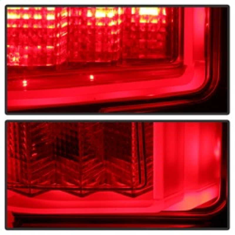 Spyder Ford F150 2015-2017 Light Bar LED Tail Lights - Red Clear ALT-YD-FF15015-LBLED-RC