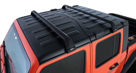 Barres de toit Rhino-Rack 07-22 pour Jeep Wrangler JK/JL 4 portes Hard Top Vortex SG 2 barres - Noir