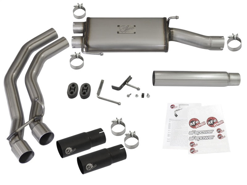 Échappements aFe Rebel Cat-Back SS Ford F-150 04-08 V8 4,6/5,4 L avec embouts noirs