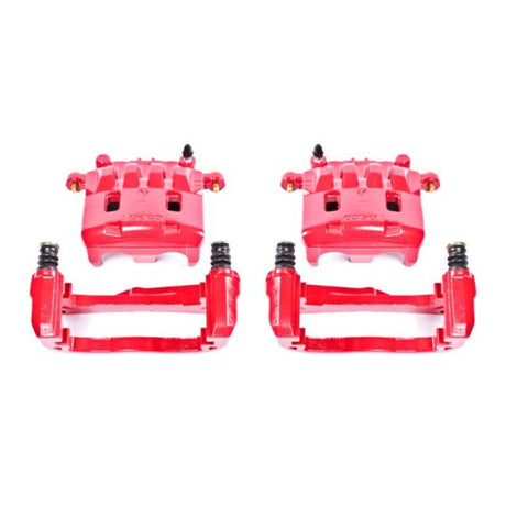 Étriers avant rouges Power Stop 05-06 Saab 9-2X avec supports - Paire